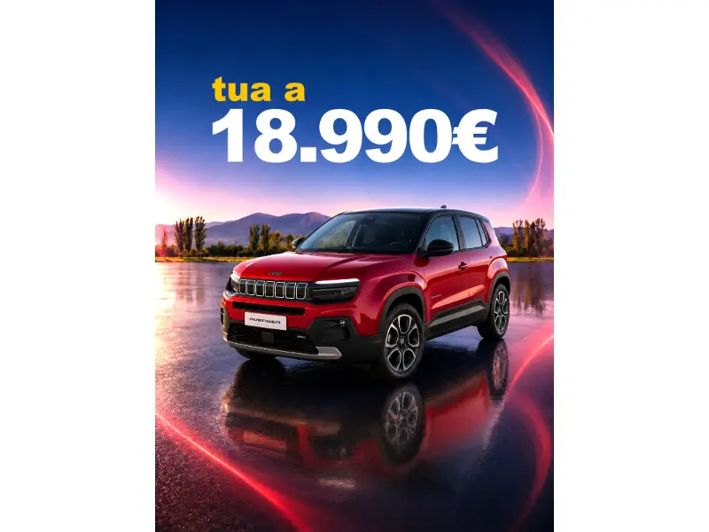 Offerta Jeep Avenger 1.2 Longitude Gencar – SUV compatto a 18.990 euro